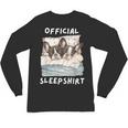 Boston Terrier Dog Official Sleepshirt Pajamas Nightgown Men Women Girls Kids Unisex Long Sleeve T-Shirt, trending gift