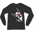 Boston Terrier Dog From Side Boston Bull Unisex Long Sleeve T-Shirt, trending gift