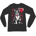 Boston Terrier Dog Valentine's Day Dog Owner Valentine Unisex Long Sleeve T-Shirt, trending gift