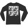 Boston Terrier Dogs With Sunglasses Photo Pets Meme Unisex Long Sleeve T-Shirt, trending gift