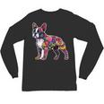 Boston Terrier Floral Dog Lover Vintage Distressed For Men Women Kids Unisex Long Sleeve T-Shirt, trending gift