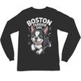 Boston Terrier Girl Cute Cartoon For Dog Owners Pet Terrier Unisex Long Sleeve T-Shirt, trending gift