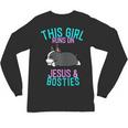 Boston Terrier This Girl Runs On Jesus And Boston Terriers Unisex Long Sleeve T-Shirt, trending gift