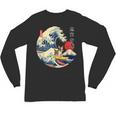 Boston Terrier Japanese Kanagawa Wave Surf Loyal Dog Men Women Kids Unisex Long Sleeve T-Shirt, trending gift