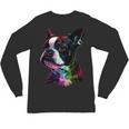 Boston Terrier Lovers Colorful Pop Art Boston Terrier Unisex Long Sleeve T-Shirt, trending gift