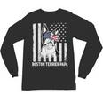 Boston Terrier Papa Cool Dog Lover USA American Flag Men Women Unisex Long Sleeve T-Shirt, trending gift
