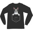 Boston Terrier In The Pocket Cute Boston Terrier Dog Lovers For Men Women Girls Kids Unisex Long Sleeve T-Shirt, trending gift