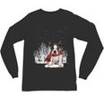 Boston Terrier In The Snow Merry Christmas Winter Unisex Long Sleeve T-Shirt, trending gift