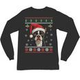 Boston Terrier Ugly Christmas Sweater Xmas For Adults Kids Unisex Long Sleeve T-Shirt, trending gift