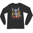Colorful Boston Terrier Dog For Men Women Kids Unisex Long Sleeve T-Shirt, trending gift