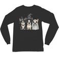 Cute Halloween Boston Terrier Dogs Witch Hat Ghost Dog For Men Women Kids Unisex Long Sleeve T-Shirt, trending gift