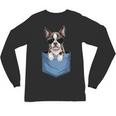 Cute Pocket Boston Terrier Lover Dog Mom Unisex Long Sleeve T-Shirt, trending gift