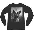 Dog Mom Dad Alien Selfie Boston Terrier UFO For Men Women Unisex Long Sleeve T-Shirt, trending gift