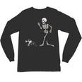 Halloween Boston Terrier And Skeleton Unisex Long Sleeve T-Shirt, trending gift