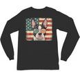 Patriotic Boston Terrier Dog Lover USA Flag 4th Of July For Men Women Kids Unisex Long Sleeve T-Shirt, trending gift