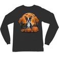 Pumpkin Boston Terrier Costume On Boston Terrier Halloween Unisex Long Sleeve T-Shirt, trending gift