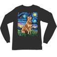Red Heeler Starry Night Cattle Dog Colorful Art By Aja For Men Women Girls Kids Unisex Long Sleeve T-Shirt, trending gift