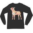 Vintage Floral Boston Terrier For Dog Lover Unisex Long Sleeve T-Shirt, trending gift