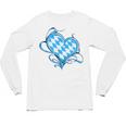 Bavarian Flag As Heart Blue Diamond Bavaria Unisex Long Sleeve T-Shirt, trending gift
