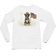 Boston Terrier 4th Of July US American Flag Dog Patriotic Unisex Long Sleeve T-Shirt, trending gift