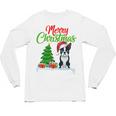 Boston Terrier Christmas Tree Lights Xmas Dog Lover Unisex Long Sleeve T-Shirt, trending gift