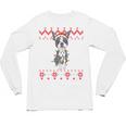 Boston Terrier Dog Santa Hat Men Kids Ugly Christmas Light Unisex Long Sleeve T-Shirt, trending gift