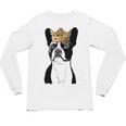 Boston Terrier Dog Wearing Crown For Men Women Girls Kids Unisex Long Sleeve T-Shirt, trending gift