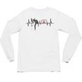 Boston Terrier EKG Heartbeat Heart Line Dog Lovers Unisex Long Sleeve T-Shirt, trending gift
