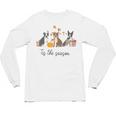 Boston Terrier Fall Pumpkin Tis The Season Autumn Women Unisex Long Sleeve T-Shirt, trending gift