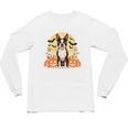 Boston Terrier Halloween Dog Lover Pumpkin Costume Unisex Long Sleeve T-Shirt, trending gift