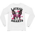 Boston Terrier Heart Glasses Girls Bostie Valentines Day Unisex Long Sleeve T-Shirt, trending gift