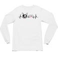 Boston Terrier Heartbeat Heart Line Unisex Long Sleeve T-Shirt, trending gift