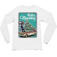Boston Terrier Merry Christmas Tree Truck Dog X-Mas Unisex Long Sleeve T-Shirt, trending gift