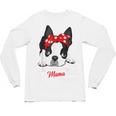 Boston Terrier Mum Dog Woman Idea Unisex Long Sleeve T-Shirt, trending gift