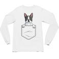 Boston Terrier In The Pocket Cute Boston Terrier Dog Lovers Men Women Girls Kids Unisex Long Sleeve T-Shirt, trending gift