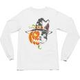 Boston Terrier Pumpkin Jack O Lantern Halloween Unisex Long Sleeve T-Shirt, trending gift