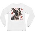 Boston Terrier Is My Valentine Cute Pet Dog Owner Valentine Unisex Long Sleeve T-Shirt, trending gift