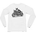 Cool Boston Terrier Riding a Motorcycle Biker Dog Lover For Men Women Kids Unisex Long Sleeve T-Shirt, trending gift