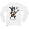Dog Playing Guitar Singing Boston Terrier For Men Women Girls Kids Unisex Long Sleeve T-Shirt, trending gift