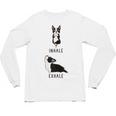 Inhale Exhale Yoga Boston Terrier Tshirt Unisex Long Sleeve T-Shirt, trending gift