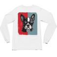Retro Boston Terrier Dog Lover Bostie Mom Dad Dog Owner Unisex Long Sleeve T-Shirt, trending gift