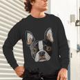 Boston Terrier Cute Puppy Face Dog Lover Pet Owner Unisex Long Sleeve T-Shirt, gift for family, gift for coworker