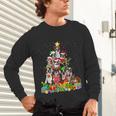 Boston Terrier Dog Christmas Tree Lights Xmas Pajama For Men Women Kids Unisex Long Sleeve T-Shirt, gift for family, gift for coworker