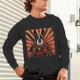 Boston Terrier Dog Japanese Art Samurai Ukiyo-e Unisex Long Sleeve T-Shirt, gift for family, gift for coworker