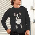 Boston Terrier Dog Motif Pet Art Boston Terrier For Men Women Kids Unisex Long Sleeve T-Shirt, gift for family, gift for coworker