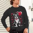 Boston Terrier Dog Valentine's Day Dog Owner Valentine Unisex Long Sleeve T-Shirt, gift for family, gift for coworker
