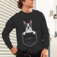 Boston Terrier In The Pocket Cute Boston Terrier Dog Lovers For Men Women Girls Kids Unisex Long Sleeve T-Shirt, gift for family, gift for coworker