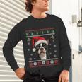Boston Terrier Ugly Christmas Sweater Xmas For Adults Kids Unisex Long Sleeve T-Shirt, gift for family, gift for coworker
