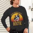 Boston Terrier Never Underestimate a Girl With a Bostie Unisex Long Sleeve T-Shirt, gift for family, gift for coworker