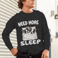 Cute Boston Terrier Need More Sleep Pajamas Nightgown Unisex Long Sleeve T-Shirt, gift for family, gift for coworker